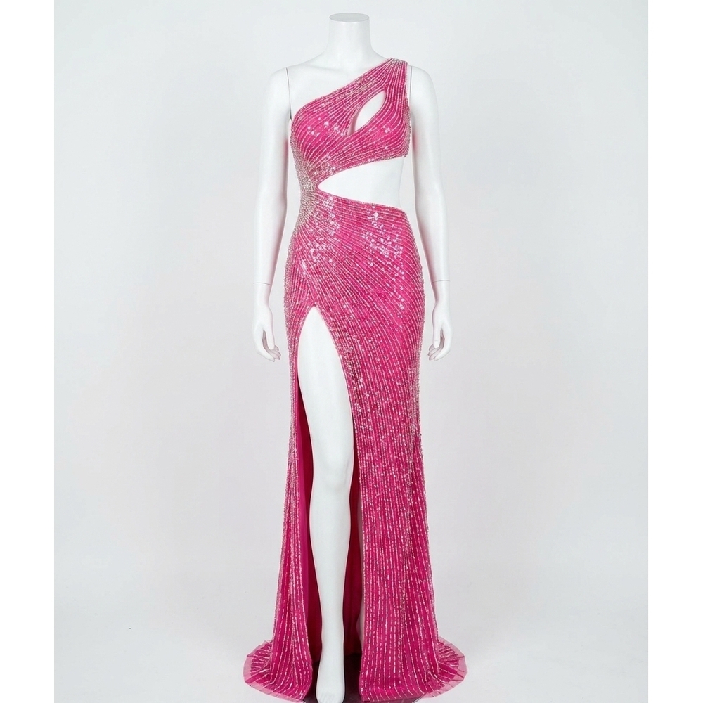 NEW JOVANI julia long formal prom dress gown in pink - Picture 1 of 2